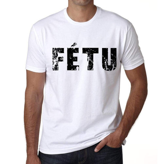 Mens Tee Shirt Vintage T Shirt Fètu X-Small White 00560 - White / Xs - Casual