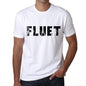 Mens Tee Shirt Vintage T Shirt Fluet X-Small White 00561 - White / Xs - Casual