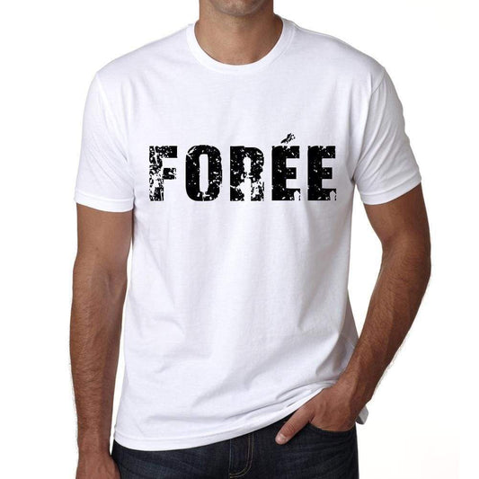 Mens Tee Shirt Vintage T Shirt Forée X-Small White 00561 - White / Xs - Casual