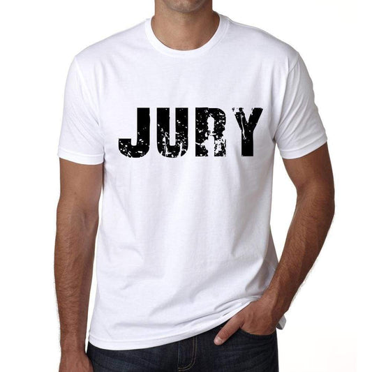 Mens Tee Shirt Vintage T Shirt Jury X-Small White 00560 - White / Xs - Casual