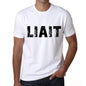 Mens Tee Shirt Vintage T Shirt Liait X-Small White 00561 - White / Xs - Casual