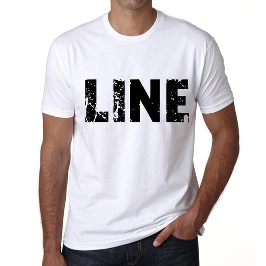 Mens Tee Shirt Vintage T Shirt Line X-Small White 00560 - White / Xs - Casual