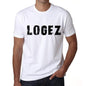 Mens Tee Shirt Vintage T Shirt Logez X-Small White 00561 - White / Xs - Casual