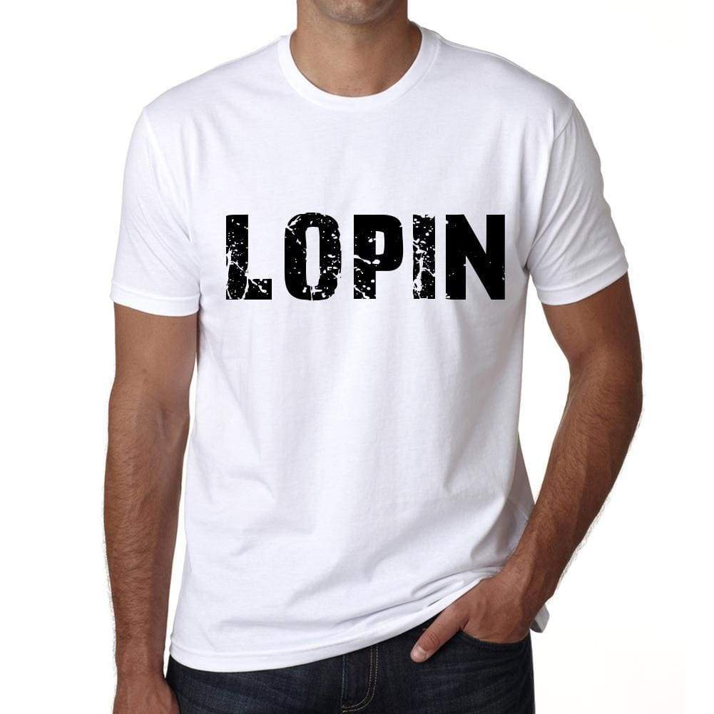 Mens Tee Shirt Vintage T Shirt Lopin X-Small White 00561 - White / Xs - Casual