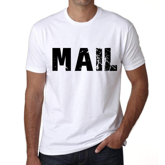 Mens Tee Shirt Vintage T Shirt Mail X-Small White 00560 - White / Xs - Casual