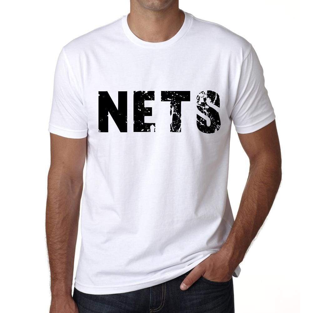 Mens Tee Shirt Vintage T Shirt Nets X-Small White 00560 - White / Xs - Casual