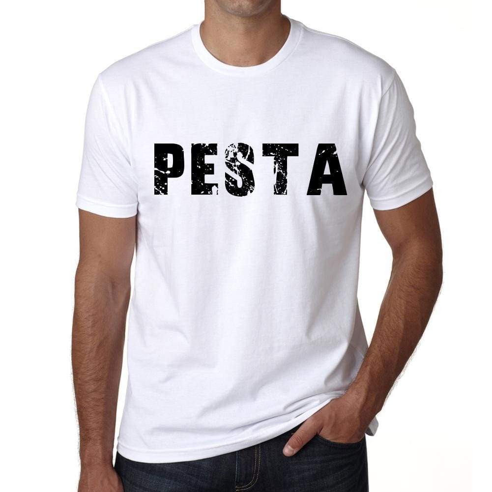 Mens Tee Shirt Vintage T Shirt Pesta X-Small White - White / Xs - Casual