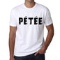 Mens Tee Shirt Vintage T Shirt Pétée X-Small White - White / Xs - Casual
