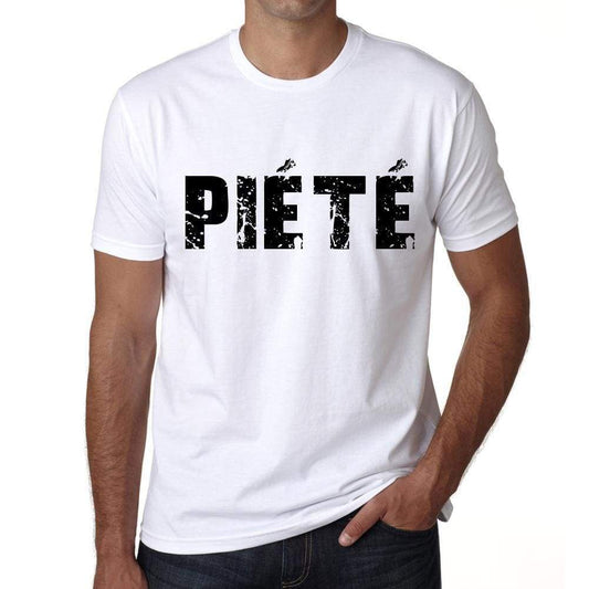 Mens Tee Shirt Vintage T Shirt Piété X-Small White - White / Xs - Casual