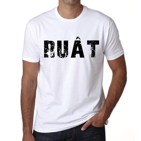 <span>Men's</span> Tee Shirt Vintage T shirt Ru‚t X-Small White 00560 - ULTRABASIC