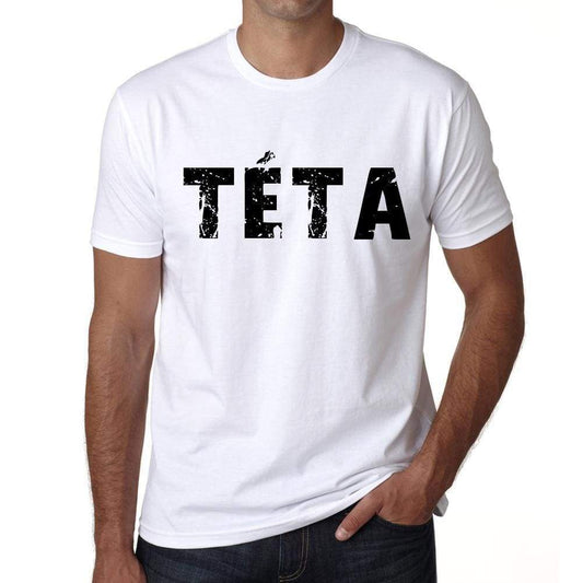 Mens Tee Shirt Vintage T Shirt Tèta X-Small White 00560 - White / Xs - Casual