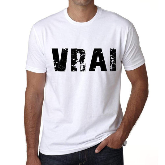 Mens Tee Shirt Vintage T Shirt Vrai X-Small White 00560 - White / Xs - Casual
