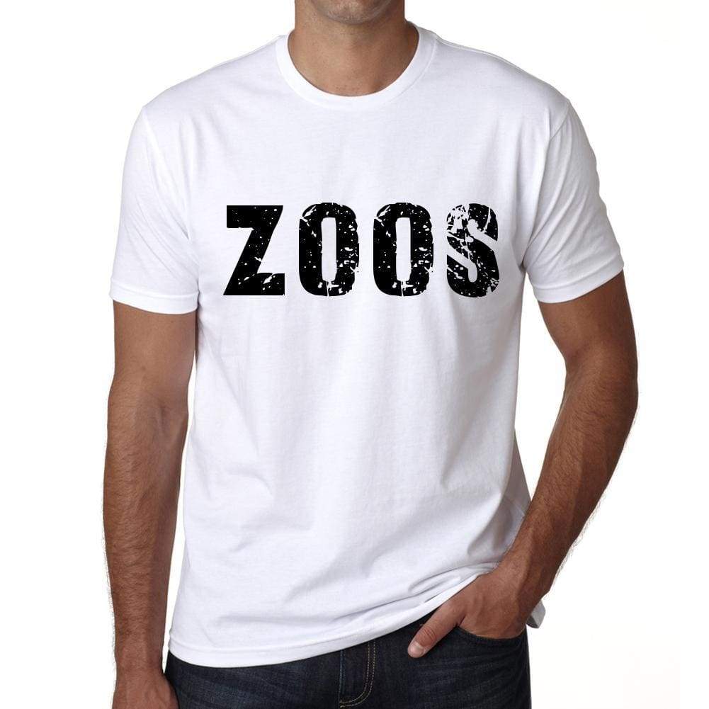 Mens Tee Shirt Vintage T Shirt Zoos X-Small White 00560 - White / Xs - Casual