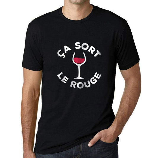 Mens Vintage Tee Shirt Graphic T Shirt Ca Sort Le Rouge Deep Black - Deep Black / Xs / Cotton - T-Shirt