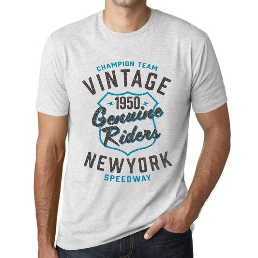 Mens Vintage Tee Shirt Graphic T Shirt Genuine Riders 1950 Vintage White - Vintage White / Xs / Cotton - T-Shirt