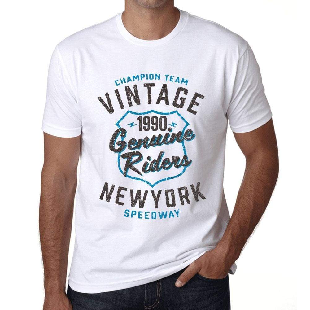 Mens Vintage Tee Shirt Graphic T Shirt Genuine Riders 1990 White - White / Xs / Cotton - T-Shirt
