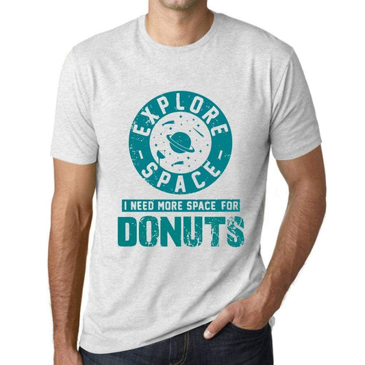 Mens Vintage Tee Shirt Graphic T Shirt I Need More Space For Donuts Vintage White - Vintage White / Xs / Cotton - T-Shirt