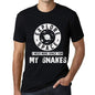 Mens Vintage Tee Shirt Graphic T Shirt I Need More Space For My Snakes Deep Black White Text - Deep Black / Xs / Cotton - T-Shirt