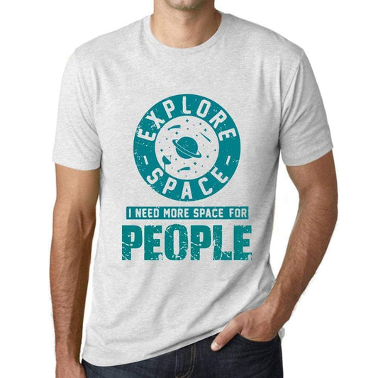 Mens Vintage Tee Shirt Graphic T Shirt I Need More Space For People Vintage White - Vintage White / Xs / Cotton - T-Shirt