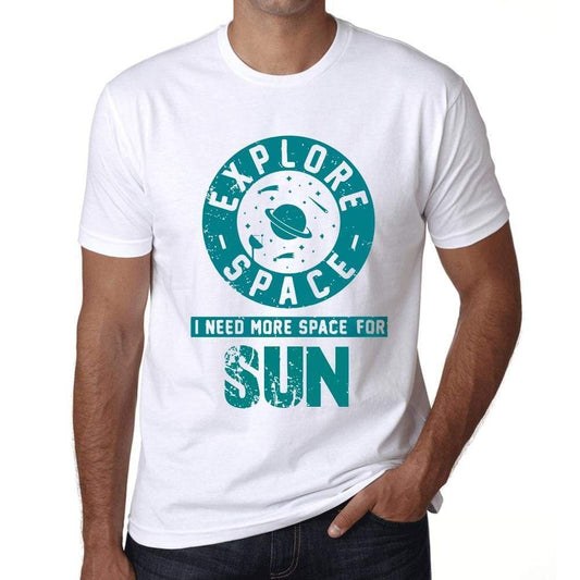 Mens Vintage Tee Shirt Graphic T Shirt I Need More Space For Sun White - White / Xs / Cotton - T-Shirt