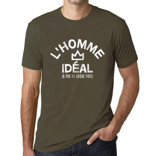 Mens Vintage Tee Shirt Graphic T Shirt Lhomme Ideal Millitary Green - Millitary Green / Xs / Cotton - T-Shirt