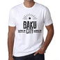 Mens Vintage Tee Shirt Graphic T Shirt Live It Love It Baku White - White / Xs / Cotton - T-Shirt