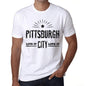 Mens Vintage Tee Shirt Graphic T Shirt Live It Love It Pittsburgh White - White / Xs / Cotton - T-Shirt