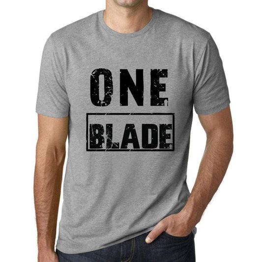 Mens Vintage Tee Shirt Graphic T Shirt One Blade Grey Marl - Grey Marl / Xs / Cotton - T-Shirt