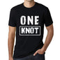Mens Vintage Tee Shirt Graphic T Shirt One Knot Deep Black - Deep Black / Xs / Cotton - T-Shirt