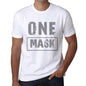 Mens Vintage Tee Shirt Graphic T Shirt One Mask White - White / Xs / Cotton - T-Shirt