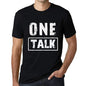 Mens Vintage Tee Shirt Graphic T Shirt One Talk Deep Black - Deep Black / Xs / Cotton - T-Shirt