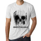 Mens Vintage Tee Shirt Graphic T Shirt Skull Unmistakable Vintage White - Vintage White / Xs / Cotton - T-Shirt
