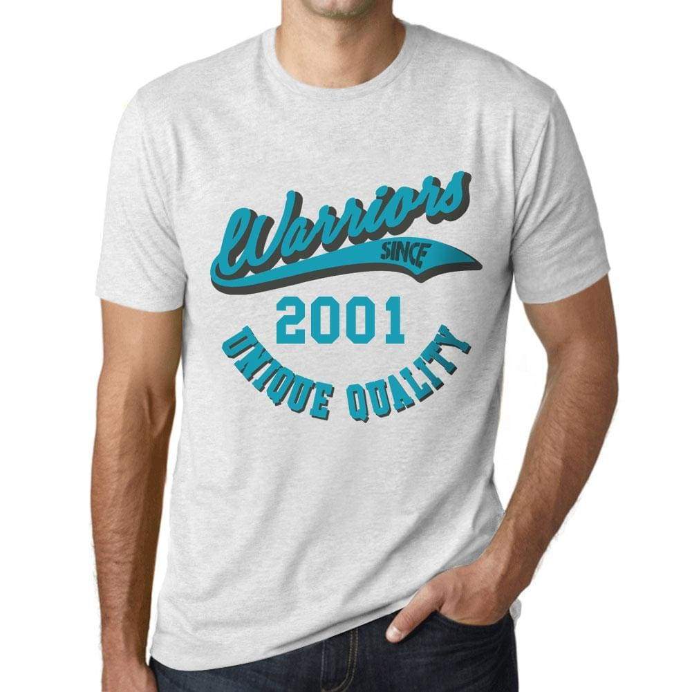 Men’s Vintage Tee Shirt <span>Graphic</span> T shirt Warriors Since 2001 Vintage White - ULTRABASIC