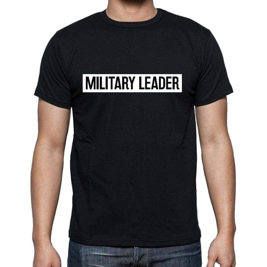 Military Leader T Shirt Mens T-Shirt Occupation S Size Black Cotton - T-Shirt