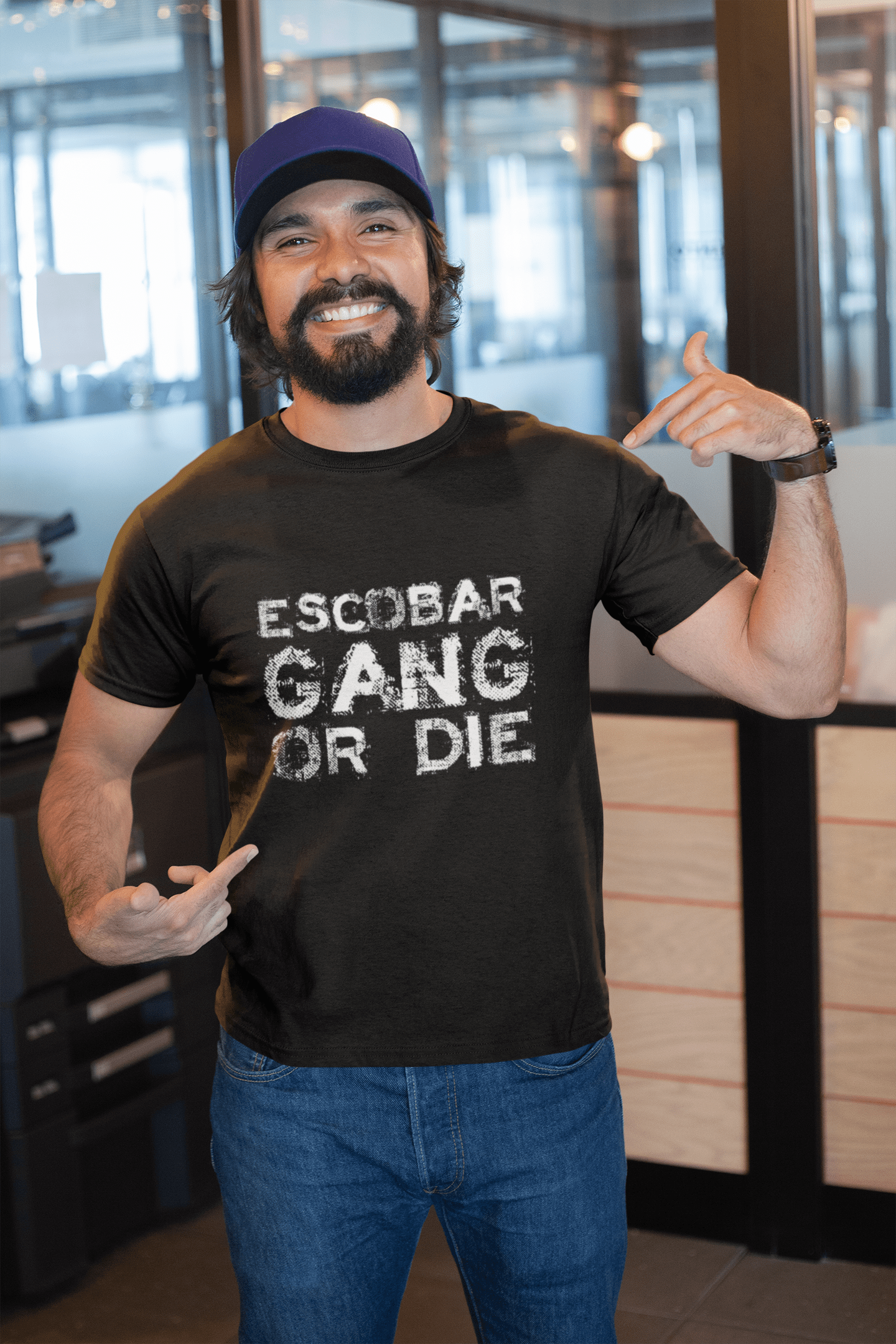 Escobar Family Gang T-Shirt, T-Shirt für Männer, T-Shirt mit Motorrad, T-Shirt Cadeau