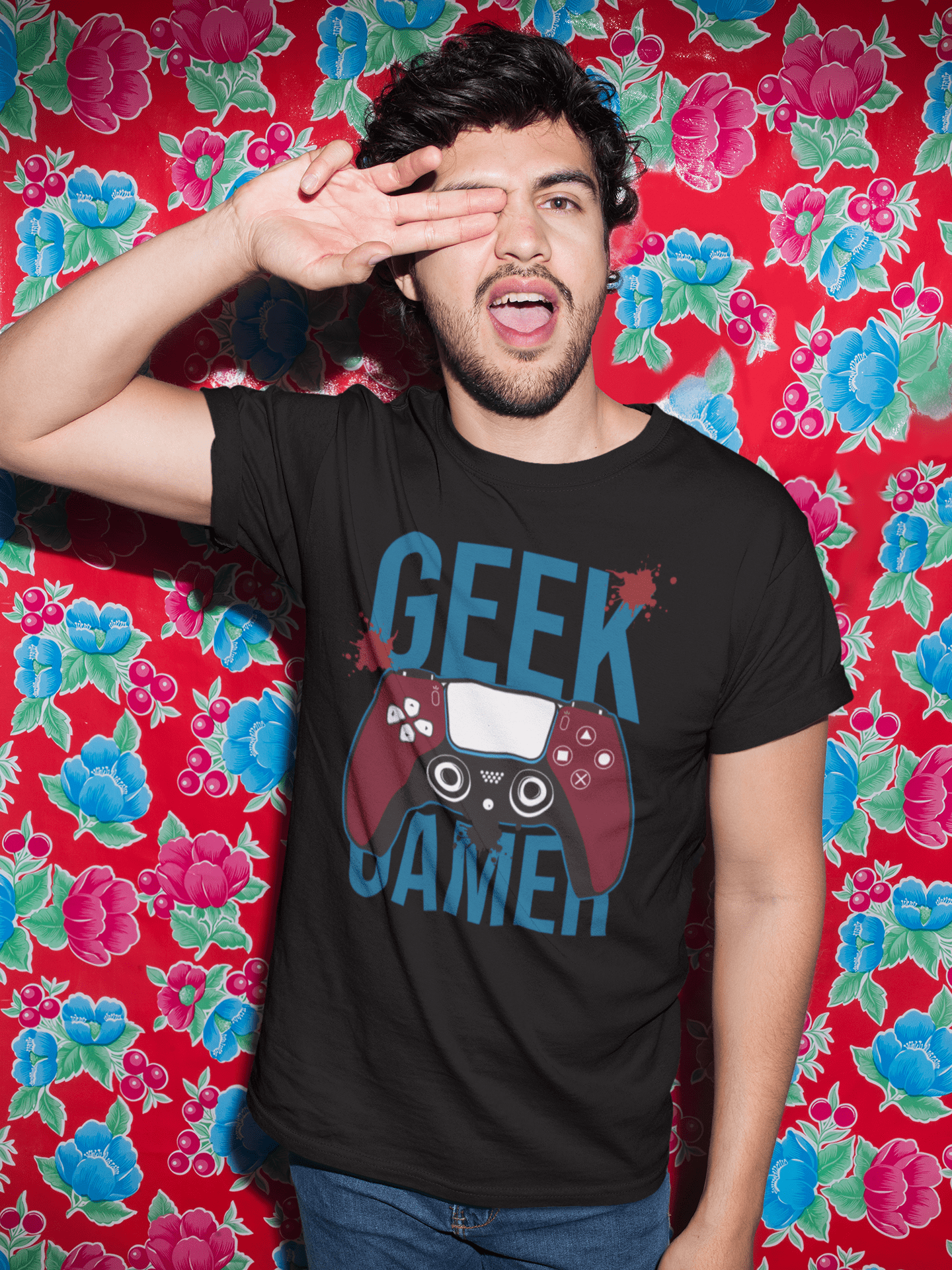 ULTRABASIC Men's Gaming T-Shirt Gamer - Video Games Player Tee Shirt