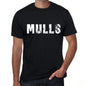Mulls Mens Retro T Shirt Black Birthday Gift 00553 - Black / Xs - Casual
