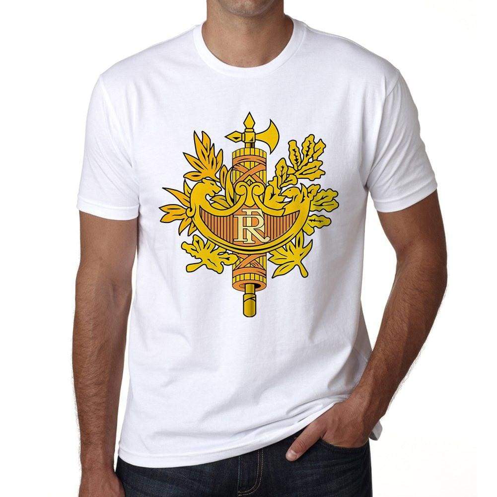 National emblem of France <span>Men's</span> <span><span>Short Sleeve</span></span> <span>Round Neck</span> T-shirt 00170 - ULTRABASIC