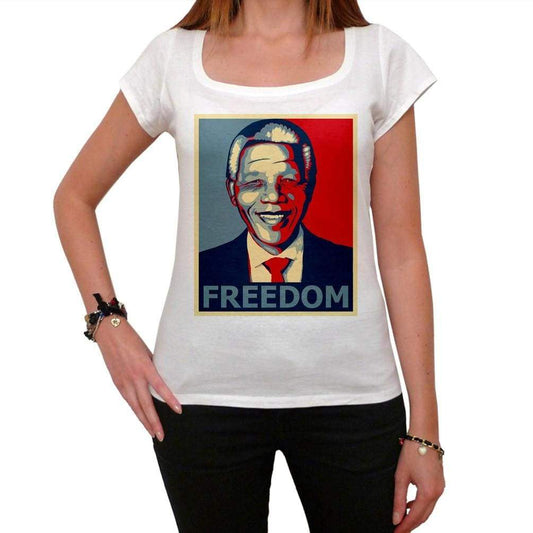 Nelson Mandela Freedom Womens T-Shirt Gift T Shirt Womens Tee 00167 - T-Shirt