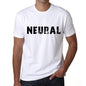 Neural Mens T Shirt White Birthday Gift 00552 - White / Xs - Casual