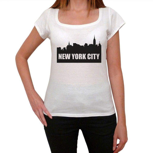 New York City 1 Womens Short Sleeve Round Neck T-Shirt 00111