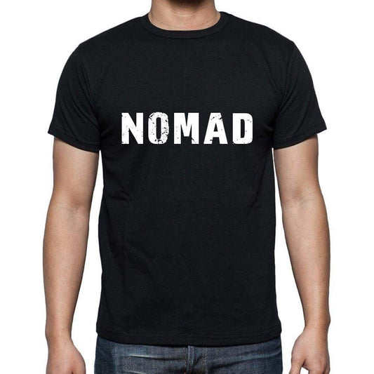 Nomad Mens Short Sleeve Round Neck T-Shirt 5 Letters Black Word 00006 - Casual