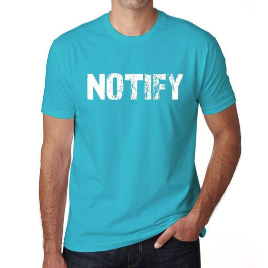 Notify Mens Short Sleeve Round Neck T-Shirt 00020 - Blue / S - Casual