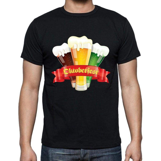 Oktoberfest 3 Beers Oktoberfest T-Shirt Mens Black T-Shirt 100% Cotton 00202