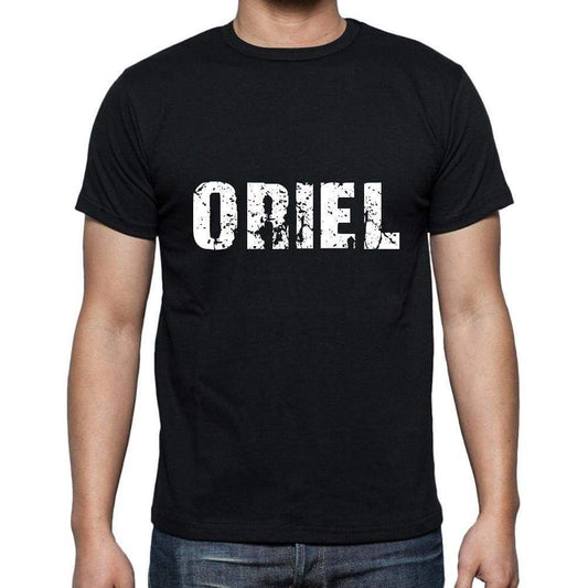 Oriel Mens Short Sleeve Round Neck T-Shirt 5 Letters Black Word 00006 - Casual