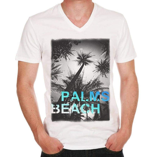 Palms Beach H Black Mens T-Shirt
