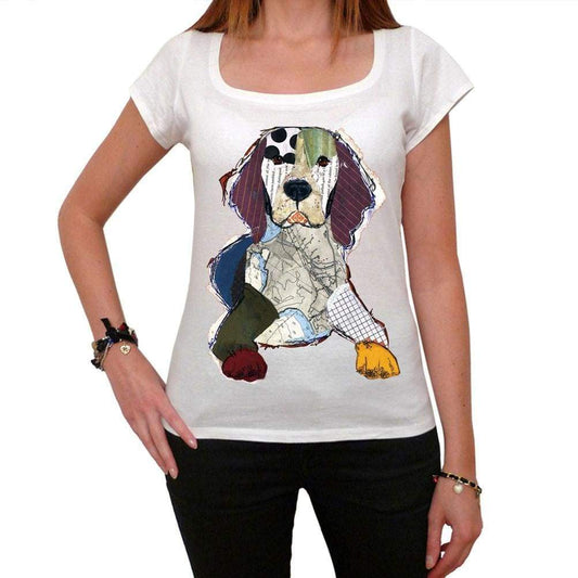 Paper Colored Dog T-shirt for women,short sleeve,cotton tshirt,women t shirt,gift - Cathie