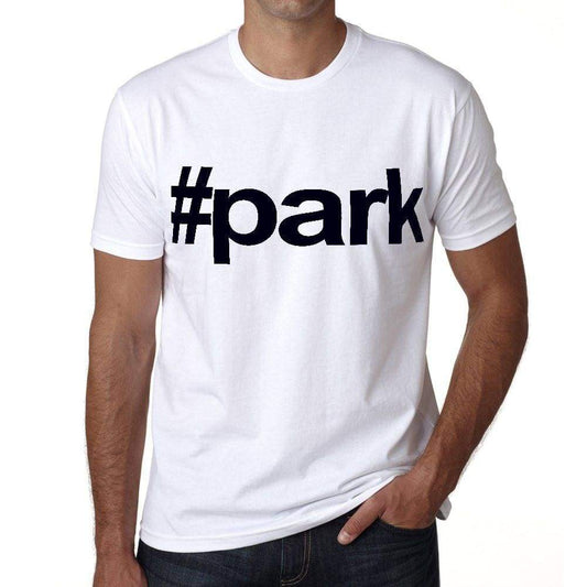 Park Hashtag Mens Short Sleeve Round Neck T-Shirt 00076