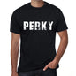 Perky Mens Retro T Shirt Black Birthday Gift 00553 - Black / Xs - Casual