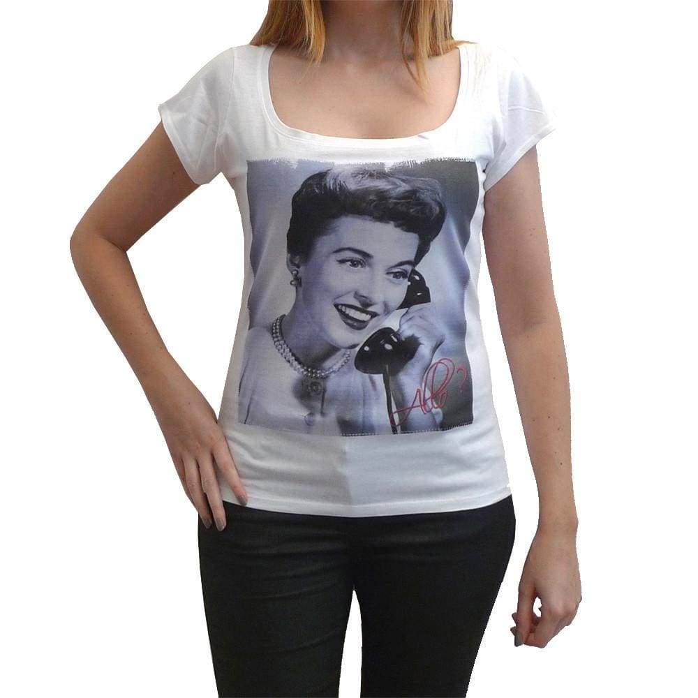 Phone Girl T-Shirt Short-Sleeve Top Celebrity